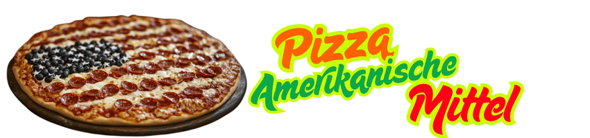 Amerikanische Pizza Mittel Banner