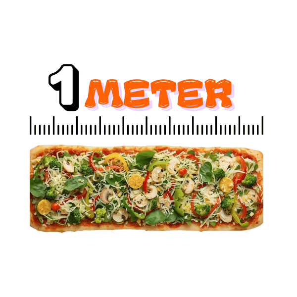 Meter-Pizza Veggie