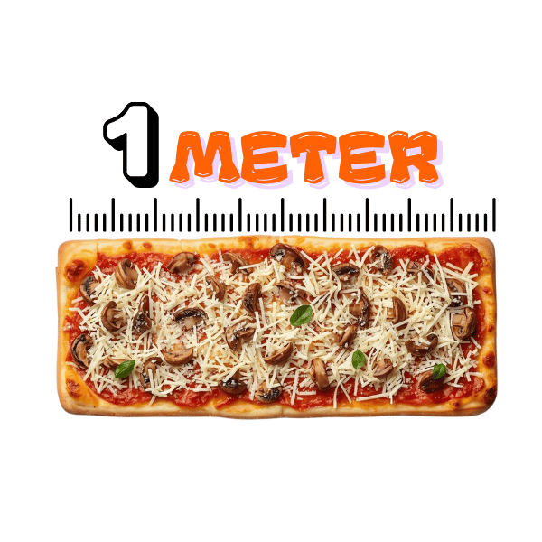 Meter-Pizza Funghi