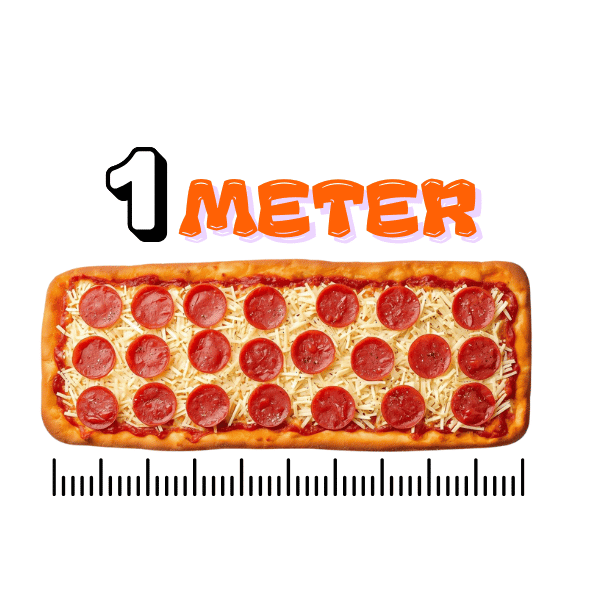 Meter-Pizza Salami