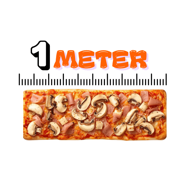 Meter-Pizza Prosciutto