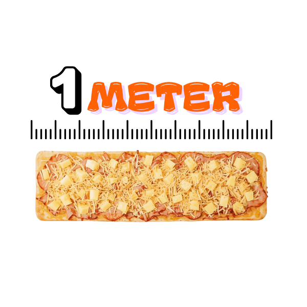 Meter-Pizza Hawaii