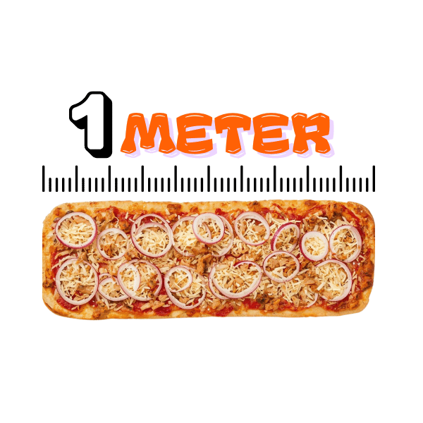 Meter-Pizza Tonno